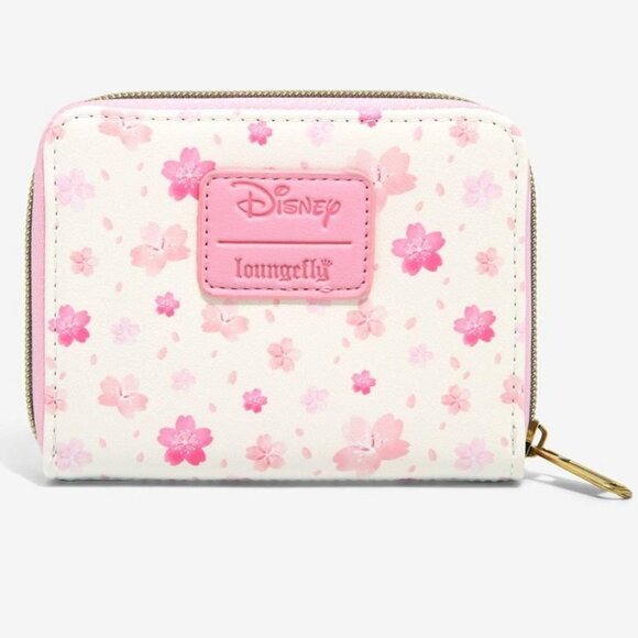 Loungefly Disney Winnie The Pooh Cherry Blossom Mini Zipper Wallet - Picture 1 of 6